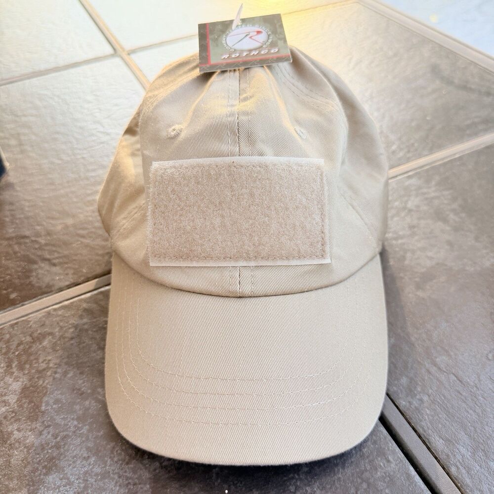 TAN ROTHCO ARMY  TACTICAL OPERATORS CAP OPS  HAT ONE SIZE FITS ALL‎  ADJUSTABLE